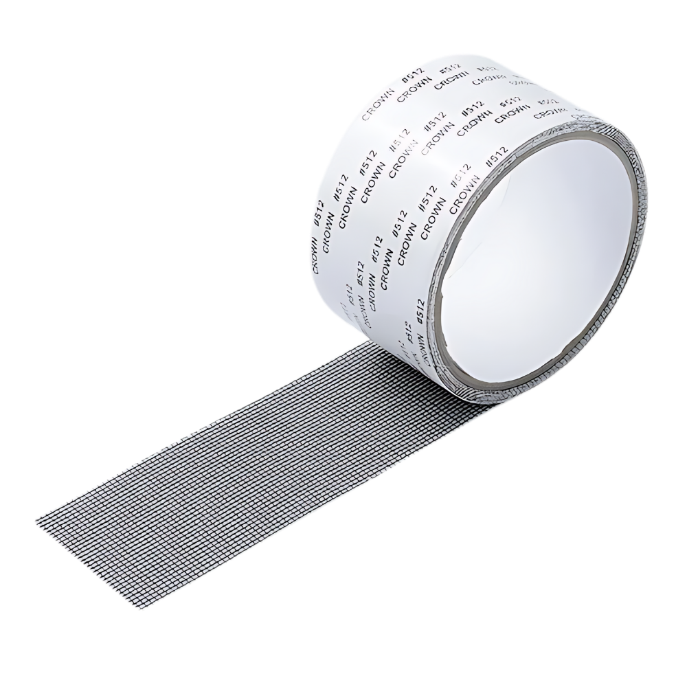 Fita de reparo para tela de mosquiteiro Winston Brands, forte aderência, ideal para projetos de artesanato e reparos domésticos.