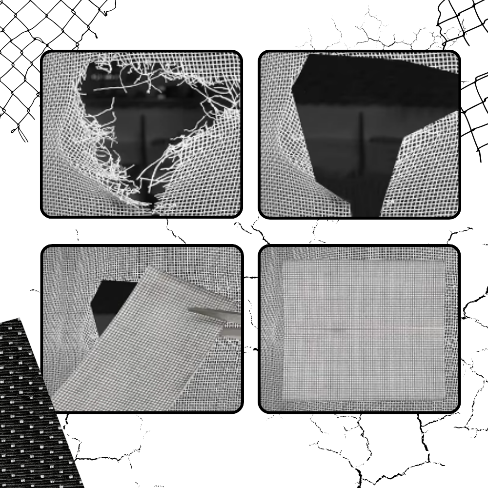 Fita de reparo para tela de mosquiteiro Winston Brands, forte aderência, ideal para projetos de artesanato e reparos domésticos