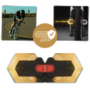 Indicadores luminosos sem fio para bicicletas Stamens, luzes de sinalização de ciclismo para segurança na estrada.