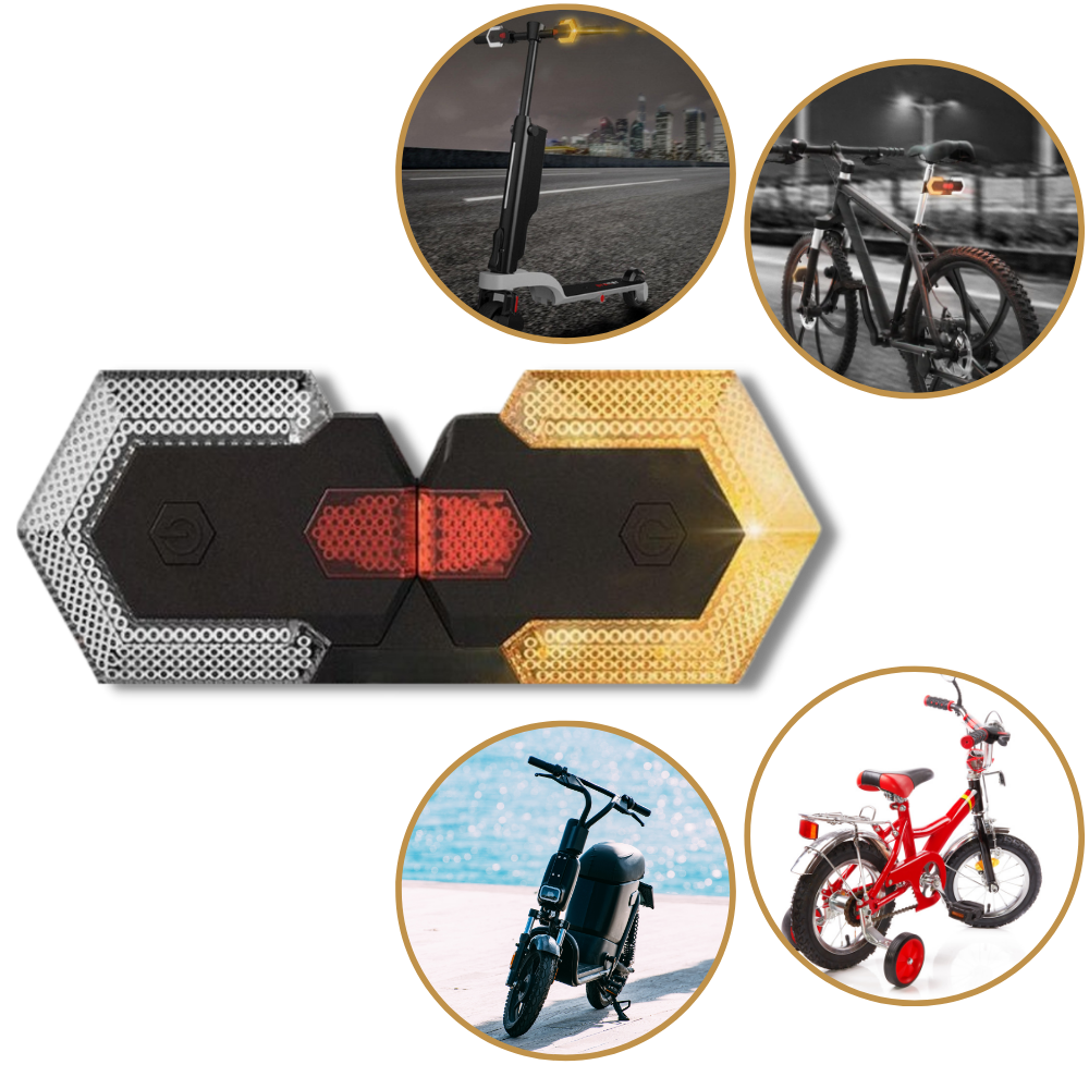 Luzes de sinalização sem fio para bicicletas da Stamens, dispositivos de iluminação versáteis para ciclismo.