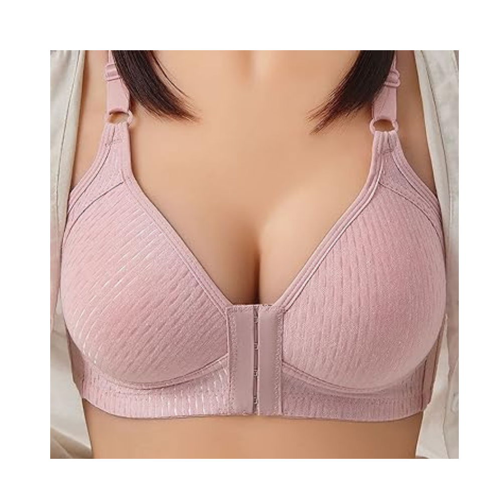Soutien-gorge push-up sem fio de grande tamanho da marca Follure, com detalhes em algodão e acabamento confortável.