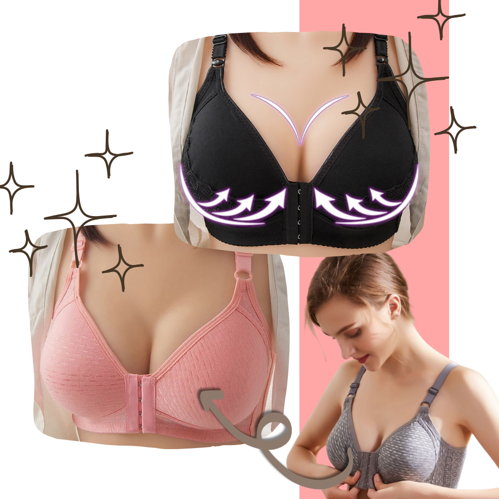Soutien-gorge push-up sem aro grande tamanho da marca Follure, sem fios, com enchimento para realçar o busto.