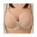 Soutien-gorge push-up sem fio de tamanho grande, em algodão na cor pele, da marca Follure, para maior conforto e suporte.