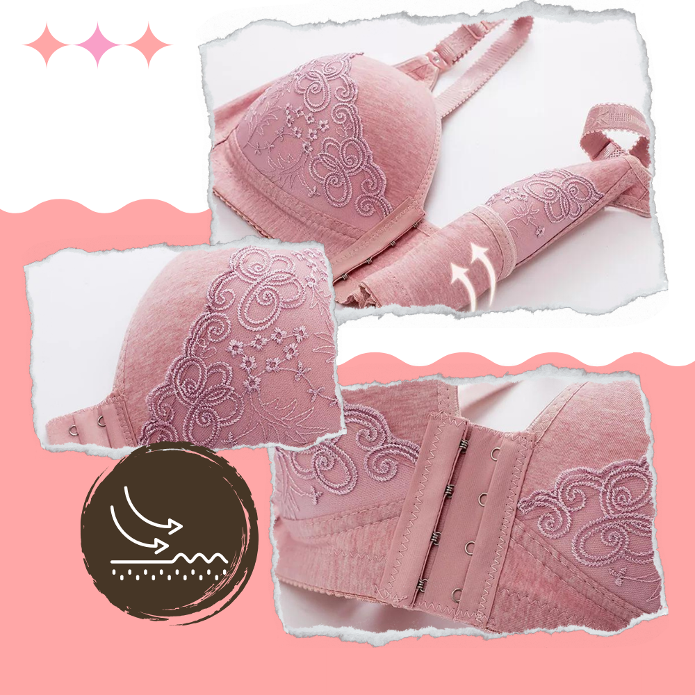 Soutien-gorge push-up grande tamanho sem fio da Follure, com acabamento suave e discreto para conforto e suporte.