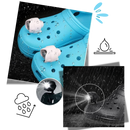 Acessório para Crocs da Wisdom com luz LED à prova d'água e mãos livres, em cor verde, para conforto e praticidade.