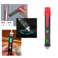 Caneta de medição de tensão Wmtec, ferramenta de medição e detectores, com ponteira e visor para verificar eletricidade.