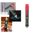 Caneta de medição de tensão Wmtec, ferramenta de medição e detectores, com ponteira e visor para verificar eletricidade.