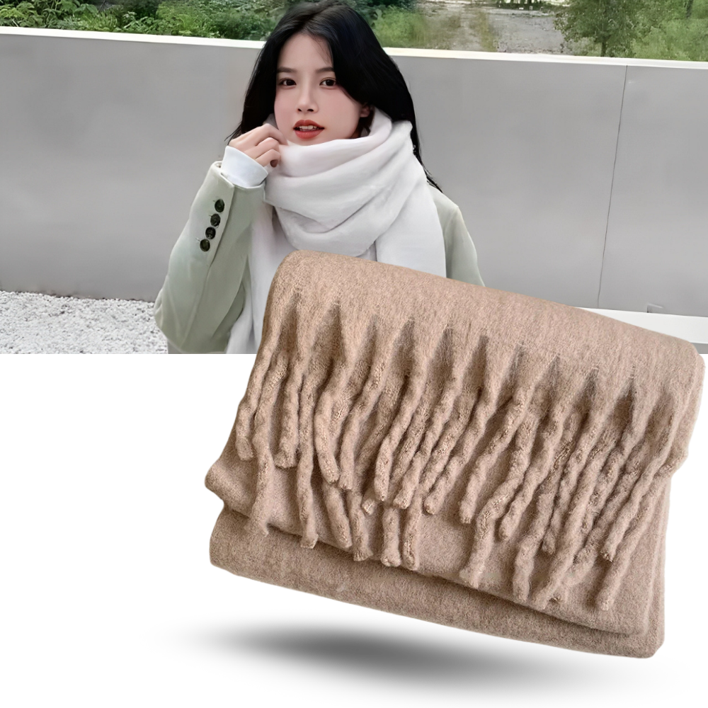 Echarpe feminina Sodial, tecido macio e aconchegante, com design elegante para dias frios.