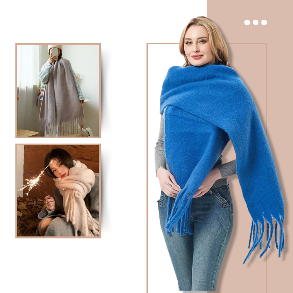 Cachecol feminino Sodial, tecido aconchegante e elegante, com design confortável e estilo para dias frios.