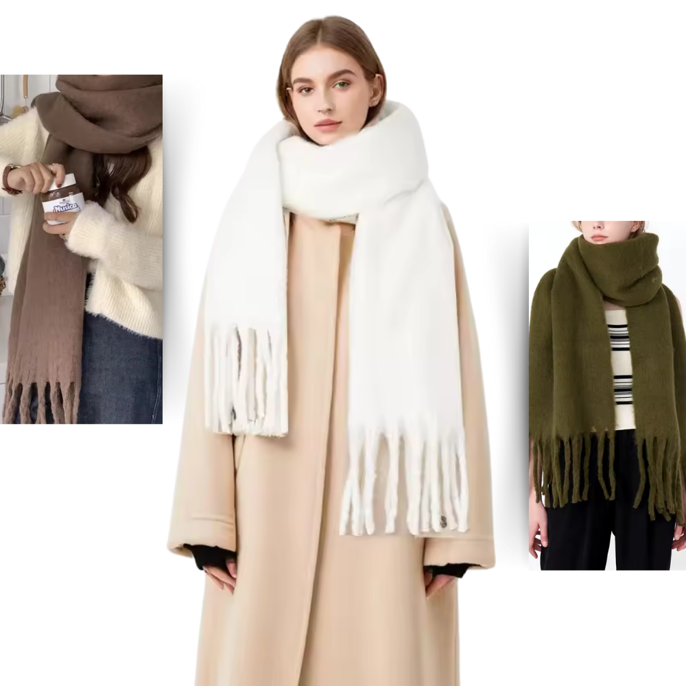 Echarpe feminina Sodial, tecido macio e aconchegante, ideal para looks elegantes e confortáveis.