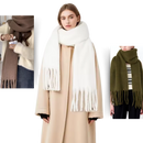 Echarpe feminina Sodial, tecido macio e aconchegante, ideal para looks elegantes e confortáveis.