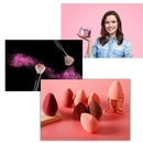 Esponja de maquiagem da Wonderful Magic, macia, branca e ideal para aplicação de cosméticos.