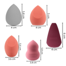 Esponja de maquiagem da Wonderful Magic, macia e suave, ideal para aplicação de cosméticos faciais.