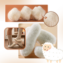Inserções internas de lã quentes para sapatos, confortáveis e macias, ideais para cuidado dos pés no inverno.