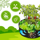 Sac de plantation respirante Worallymy para jardinagem, resistente e versátil, ideal para cultivo de plantas e hortas.