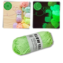 Fio fosforescente colorido da Wovilon para artesanato, em tom violeta, ideal para atividades de lazer criativo.