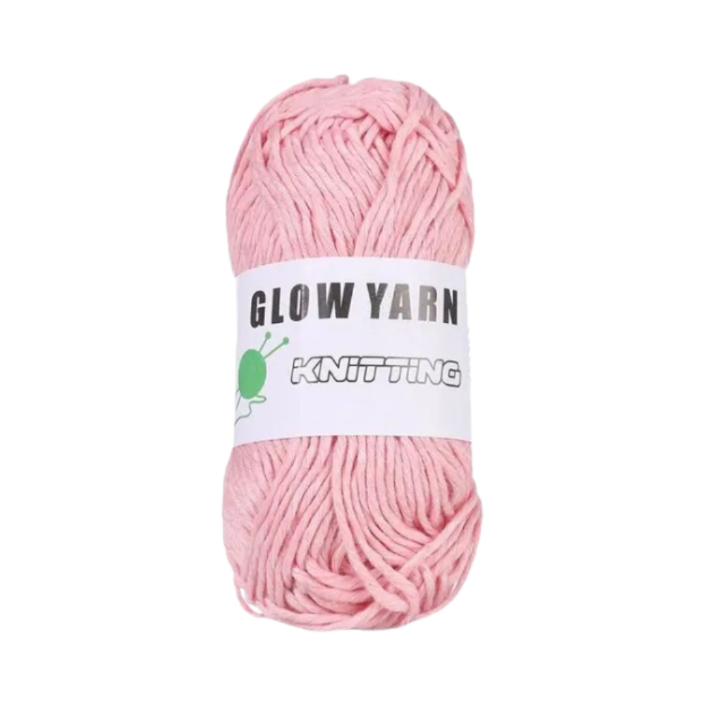 Fio fosforescente colorido violeta para artesanato e atividades criativas, marca Wovilon, em destaque na imagem.