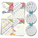 Caderno de escrita apagável com ranhuras da Moonvvin, ideal para jogos educativos e prática de escrita cognitiva.