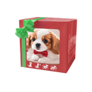 Robô brinquedo Xanovooo de cachorro Shih Tzu em smoking, com aparência adorável, para diversão infantil e colecionismo.