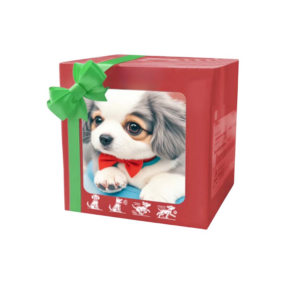 Boneco robô de brinquedo da Xanovooo, chaton ou cachorro Shih Tzu em smoking, com detalhes fofos e realistas.