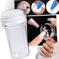 Kit de estampar silicone para nail art com grattoir da Xelparuc, incluindo placas de silicone e ferramenta para decoração de unhas.