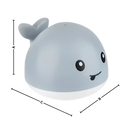 Jouet de bain interactif en forme de baleine gris avec lumières, marque Xelparuc, pour divertir lors du bain.