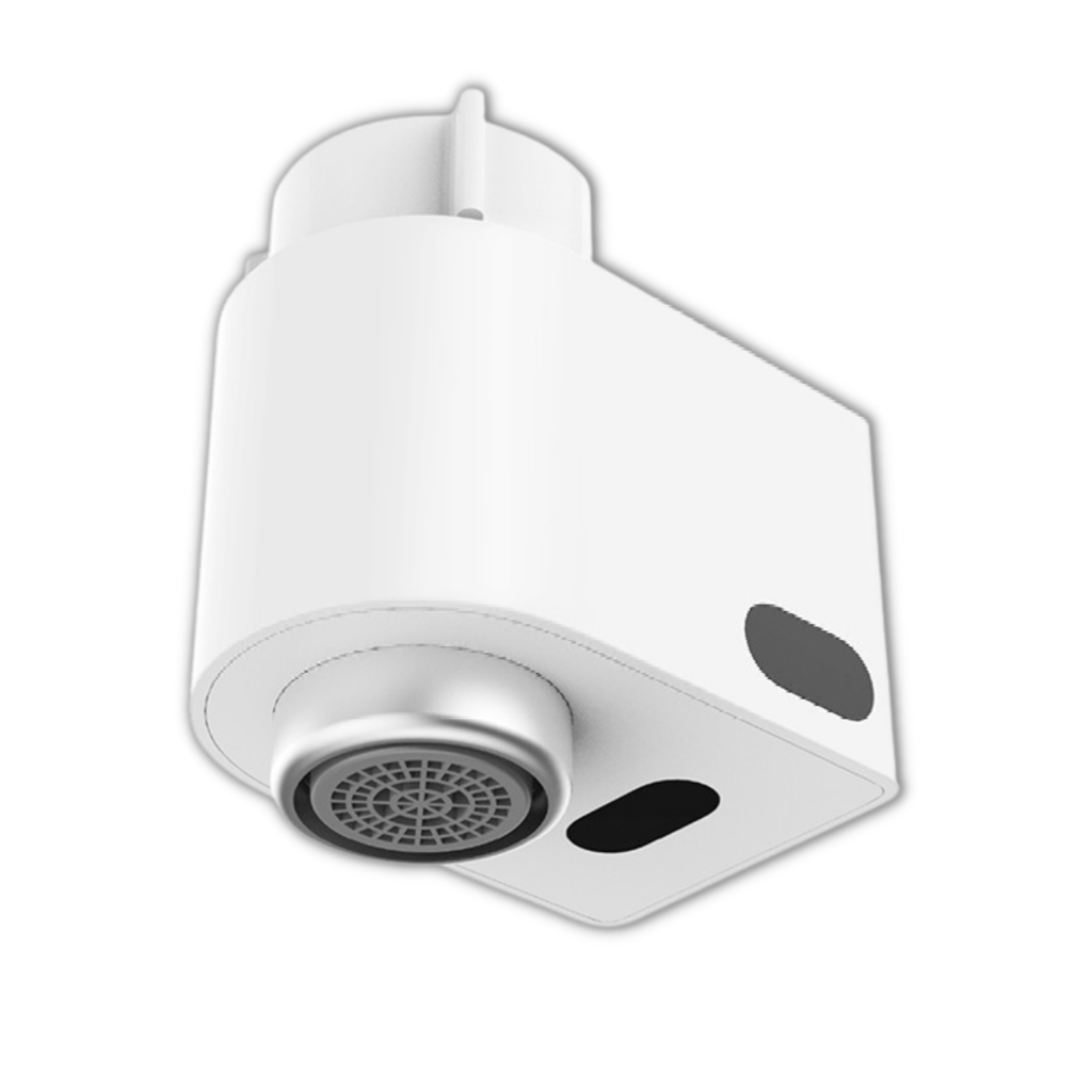 Robinet économiseur de água à induction Xiaoda, peça de bricolagem para sistemas de plomeria, mostrando detalhes do produto.
