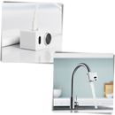 Robinet économiseur de água à induction Xiaoda, peça de material de plomeria, mostrando o design do produto.