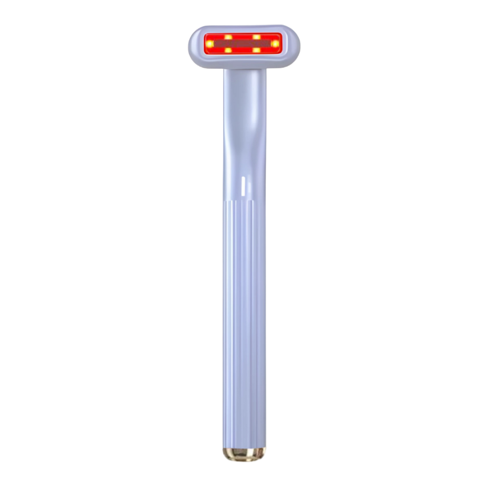 Bâton de soin du visage Xiaofu avec lumière rouge, cosmétique pour revitaliser et apaiser la peau du visage.