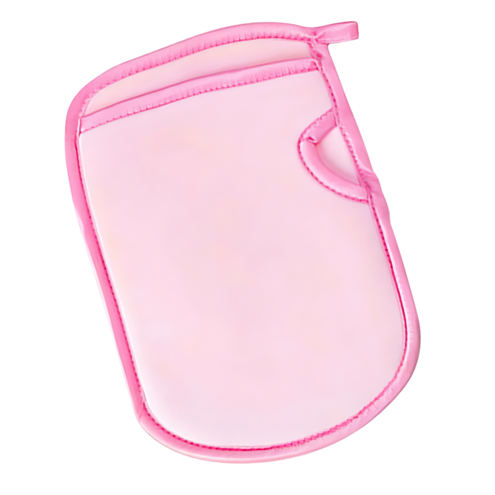 Luvas de esfoliação suaves para o corpo da marca Xids, com textura macia para cuidados corporais delicados.