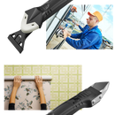 Acessório de ferramenta Xinrg para calafetagem e raspagem de múltiplos materiais, com lâmina e cabos ergonômicos.