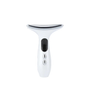Dispositivo de cosméticos Xinxinniu para reafirmar o pescoço e rosto, com design branco e tecnologia de cuidados faciais.