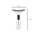 Aparelho de cosméticos Xinxinniu para reafirmar o pescoço e o rosto, em cor branca, com design compacto e tecnologia avançada