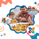 Conjunto de 5 peças de jogo de pista para carros elétricos, brinquedos educativos da marca Xinyux, ideal para estimular diversão e aprendizado.