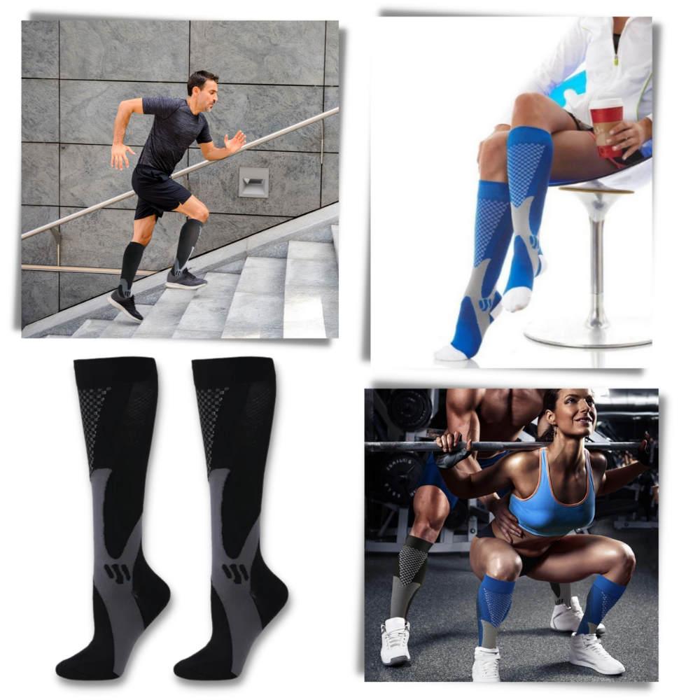Chaussettes de compression fonctionnelles et élégantes de la marque Xtf By Extreme Fit, en blanc, taille S, pour maintien et confort.