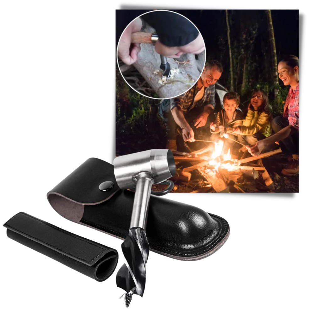 Chave de fenda multifuncional Yabelda, ferramenta com encaixes variados, em acabamento marrom, para reparos e montagem.