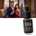 Perfume sedutor com feromônios para homens e mulheres, da marca Yadornos, em embalagem de cosméticos.
