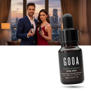 Perfume sedutor com feromônios para homens e mulheres, da marca Yadornos, em embalagem de cosméticos.