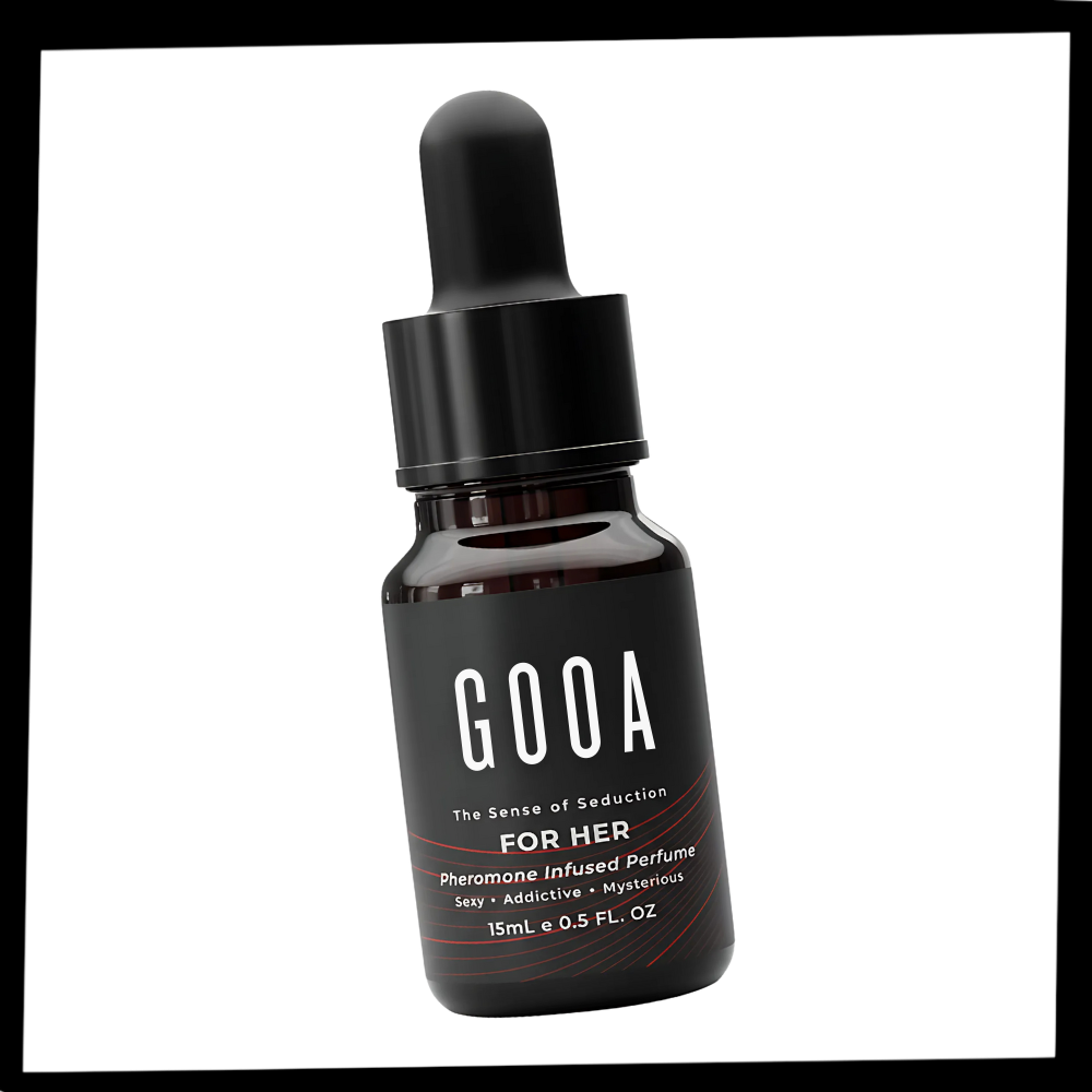 Parfum sedutor com pheromônios da Yadornos, para homens e mulheres, em embalagem elegante, ideal para atrair e seduzir.