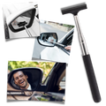 Raclette telescópica para retrovisor de automóveis e motos, marca Yaoping, peça de reposição preta.