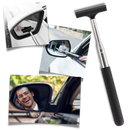 Raclette telescópica para retrovisor de automóveis e motos, marca Yaoping, peça de reposição preta.