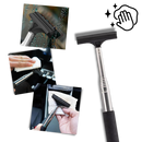 Raclette telescópica para retrovisor de peças automotivas Yaoping, ferramenta negra para limpeza de espelhos automotivos.