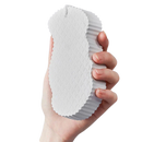Esponja exfoliante suave para o corpo da marca Ybeny, textura macia e eficaz para cuidados com a pele.