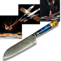 Facas japonesas da série Riviera Maya da marca Myvit, utensílios de cozinha com lâminas afiadas e design elegante.