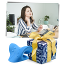 Almofada de alongamento para pescoço e ombros Yesfit, ajuda ao sono, com design ergonômico para relaxamento.