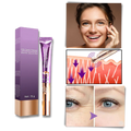 Creme vibrante reafirmante para os olhos da Yifudd, embalagem com textura cremosa e aplicação suave em pele ao redor dos olhos