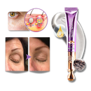 Creme vibrante reafirmante para olhos da Yifudd, embalagem com textura suave e efeito revitalizante na pele ao redor dos olhos