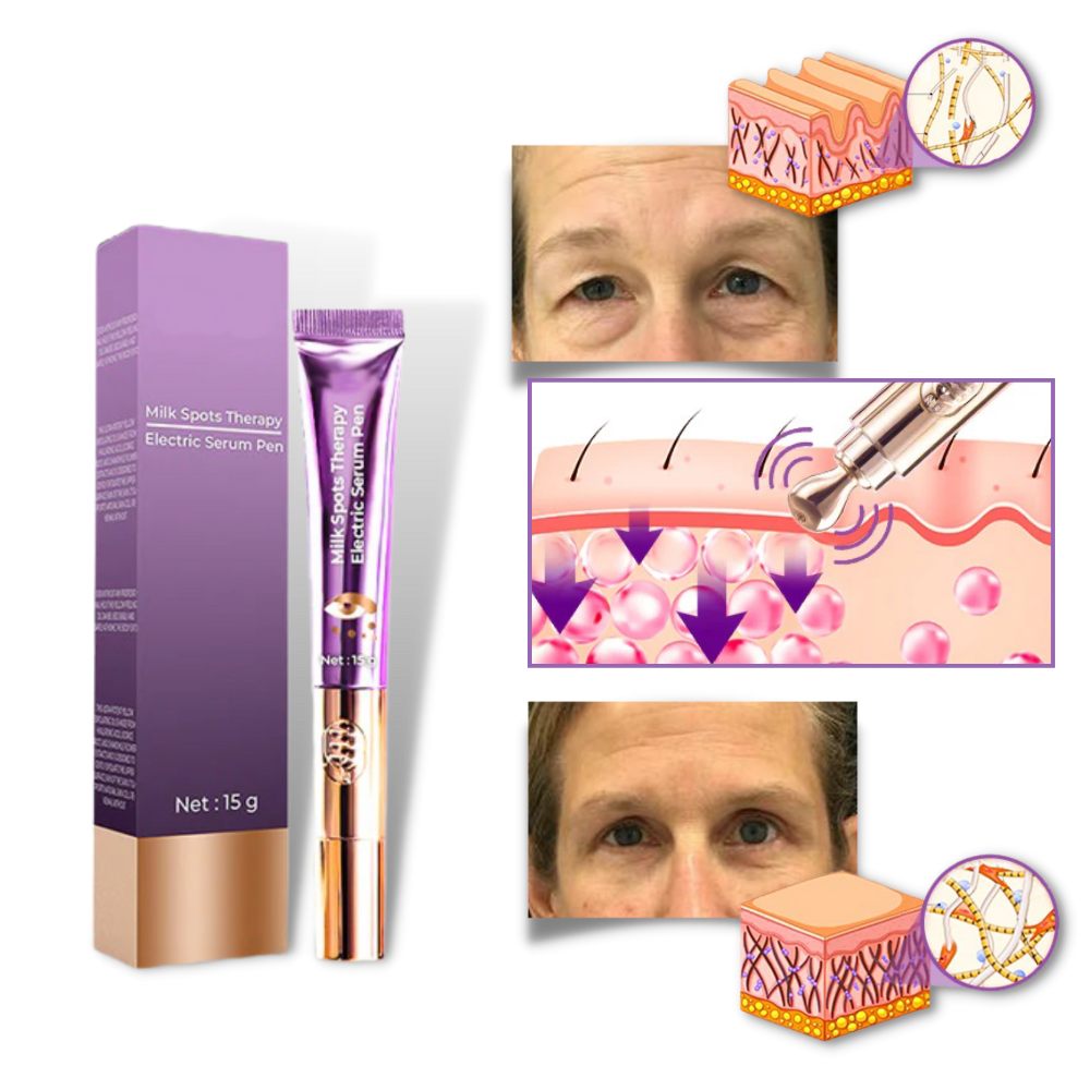 Creme vibrante reafirmante para os olhos da Yifudd, embalagem de cosméticos com textura suave e fórmula revitalizante.