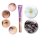 Creme vibrante reafirmante para os olhos da marca Yifudd, embalagem com textura de creme para cuidados faciais.