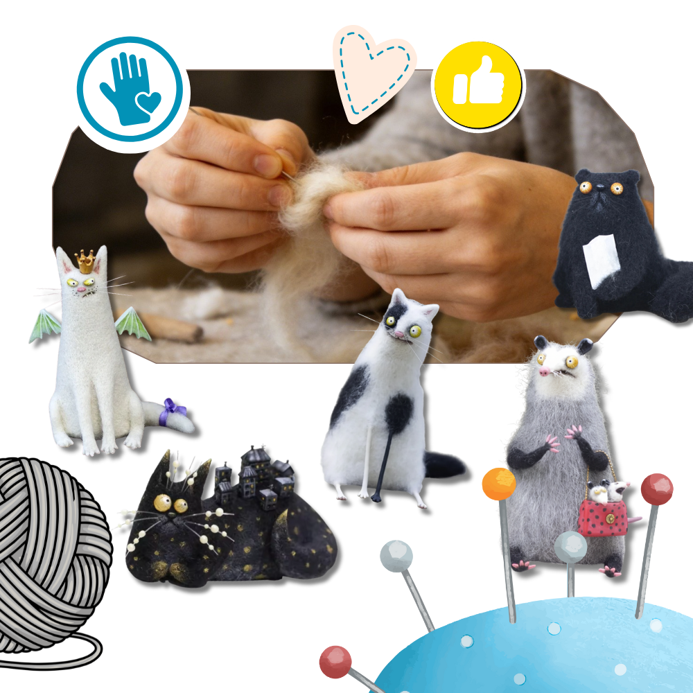 Figurine de peluche animal amusante et espiègle Yiji, décor décoiffé, idéale para coleção ou decoração divertida.